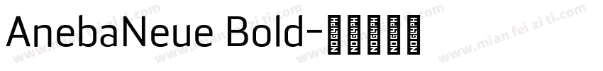 AnebaNeue Bold字体转换